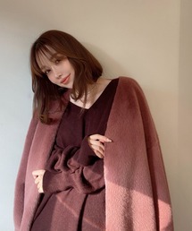 eimy istoire | ショートファーリバーシブルコクーンコート(その他アウター)