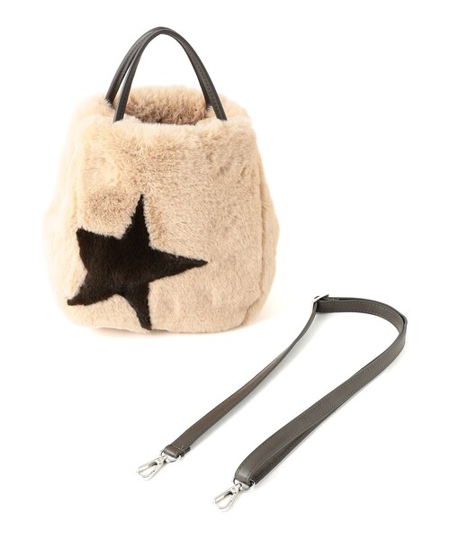 CAST:（キャストコロン）の「スターファーバッグ（ショルダーバッグ・レディース・ベージュ/グレー系その他2・FREE）」の12枚目の写真