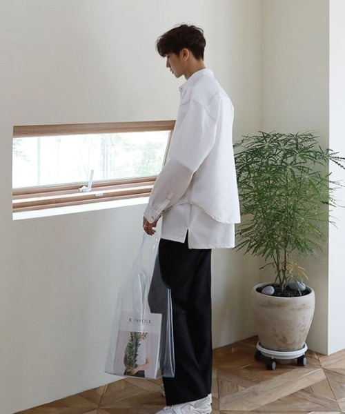 ASCLO(エジュクロ)の「ASCLO センタープレスワイドスラックス(スラックス・メンズ・ブラック・MEDIUM/LARGE)」の18枚目の写真