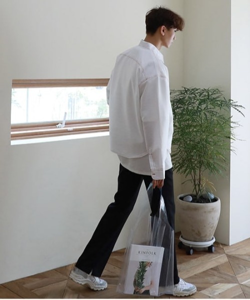 ASCLO(エジュクロ)の「ASCLO センタープレスワイドスラックス(スラックス・メンズ・ブラック・MEDIUM/LARGE)」の4枚目の写真