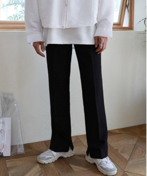 ASCLO(エジュクロ)の「ASCLO センタープレスワイドスラックス(スラックス・メンズ・ブラック・MEDIUM/LARGE)」の16枚目の写真