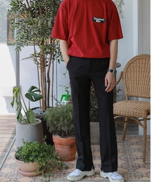 ASCLO(エジュクロ)の「ASCLO センタープレスワイドスラックス(スラックス・メンズ・ブラック・MEDIUM/LARGE)」の19枚目の写真