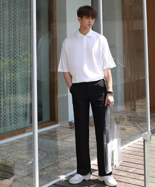 ASCLO(エジュクロ)の「ASCLO センタープレスワイドスラックス(スラックス・メンズ・ブラック・MEDIUM/LARGE)」の17枚目の写真