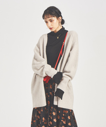 Rouge vif | 獣毛混ニットガウン(カーディガン/ボレロ)