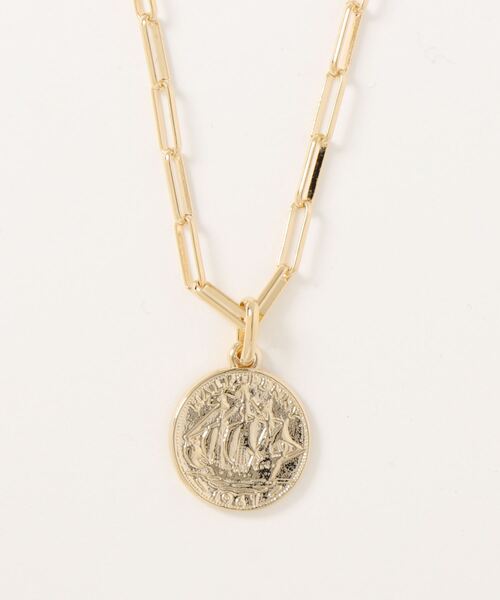 SLOBE IENA（スローブイエナ）の「SLOBE IENA コインネックレス（ネックレス・レディース・ゴールド・FREE）」の3枚目の写真