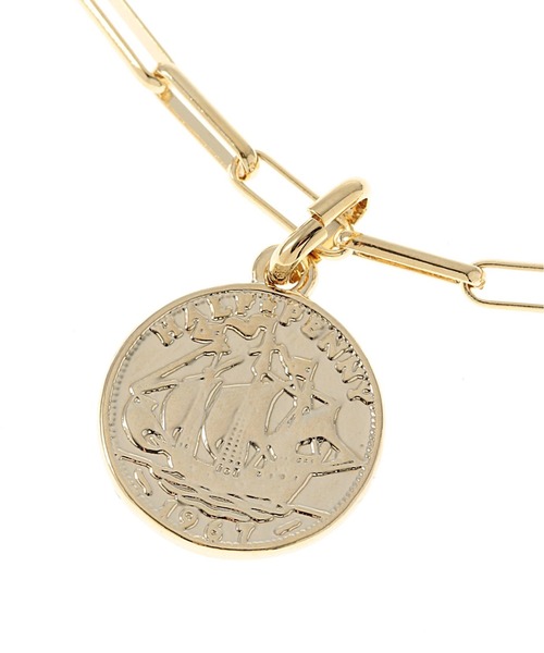 SLOBE IENA（スローブイエナ）の「SLOBE IENA コインネックレス（ネックレス・レディース・ゴールド・FREE）」の6枚目の写真