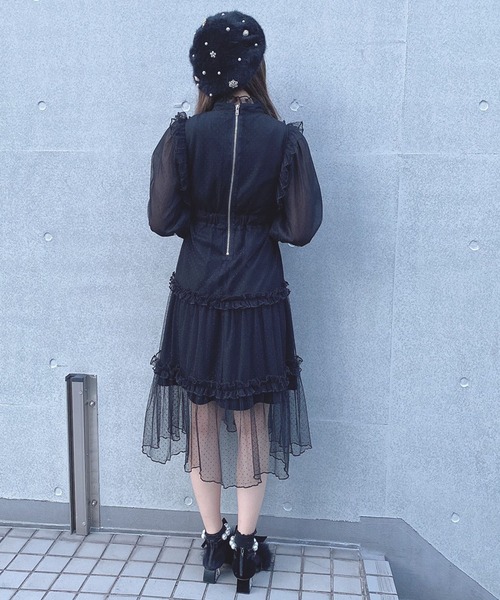 Swankiss（スワンキス）の「TS dot snow LO/P（ワンピース・レディース・ブラック/ピンク/グレー・FREE）」の9枚目の写真