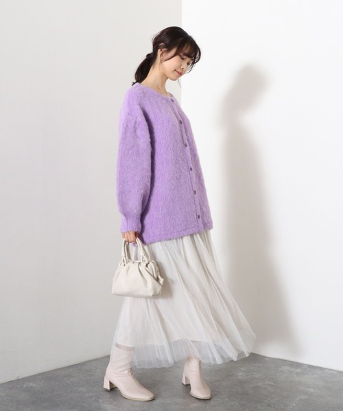 archives（アルシーヴ）の「【限定item】クルーネックカ－ディガン（カーディガン/ボレロ・レディース・ベージュ/パープル/グリーン・MEDIUM）」の13枚目の写真