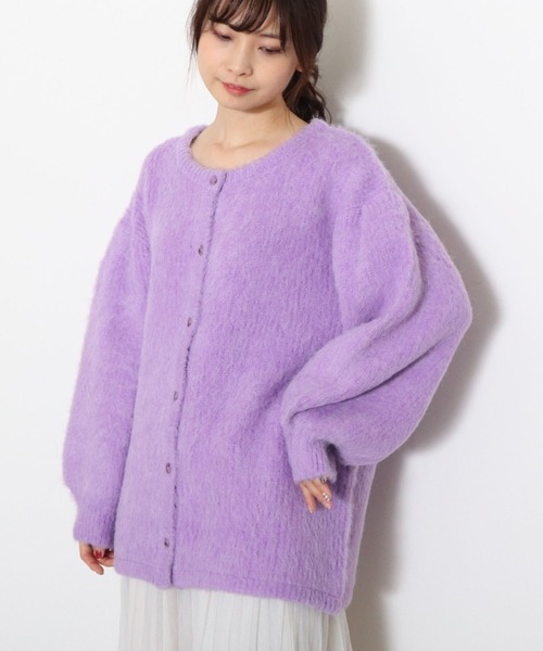 archives（アルシーヴ）の「【限定item】クルーネックカ－ディガン（カーディガン/ボレロ・レディース・ベージュ/パープル/グリーン・MEDIUM）」の12枚目の写真