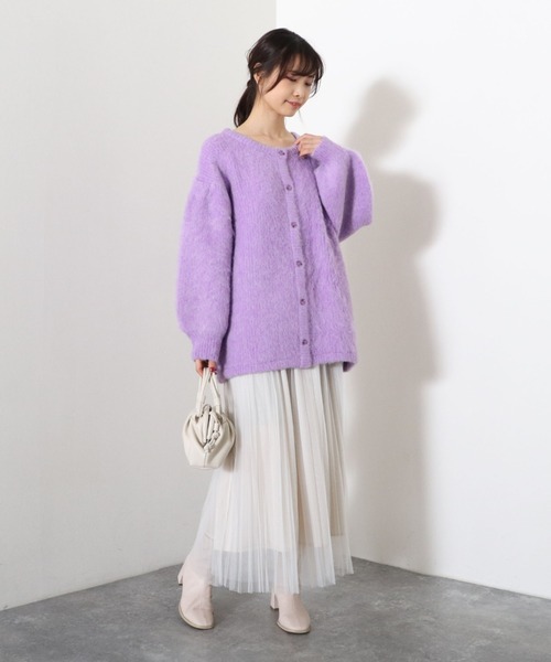 archives（アルシーヴ）の「【限定item】クルーネックカ－ディガン（カーディガン/ボレロ・レディース・ベージュ/パープル/グリーン・MEDIUM）」の14枚目の写真