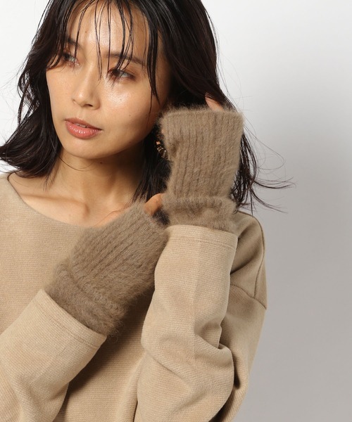 BARNYARDSTORM(バンヤードストーム)の「BARNYARDSTORM / ラクーンアームウォーマー(手袋・レディース・モカ/ブラック・FREE)」の22枚目の写真