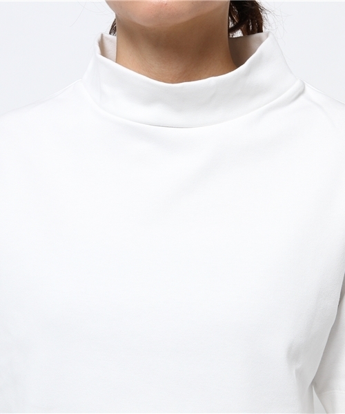 Ray BEAMS(レイビームス)の「Ray BEAMS / スムースワイド ハイネック(Tシャツ/カットソー・レディース・オフホワイト/ブラック・ONE SIZE)」の7枚目の写真