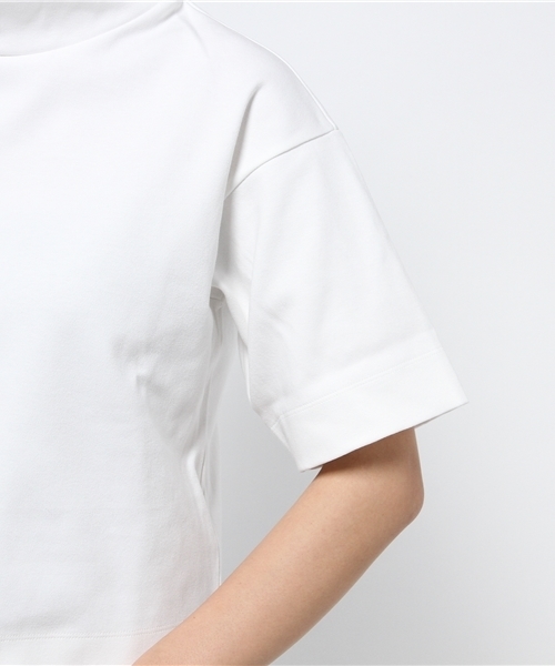 Ray BEAMS(レイビームス)の「Ray BEAMS / スムースワイド ハイネック(Tシャツ/カットソー・レディース・オフホワイト/ブラック・ONE SIZE)」の13枚目の写真