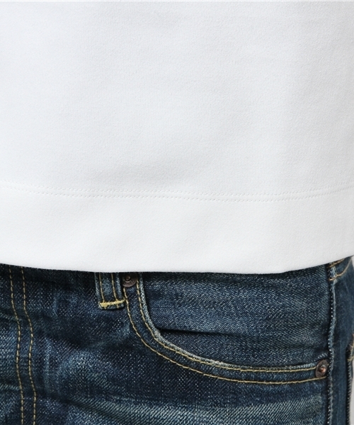 Ray BEAMS(レイビームス)の「Ray BEAMS / スムースワイド ハイネック(Tシャツ/カットソー・レディース・オフホワイト/ブラック・ONE SIZE)」の8枚目の写真