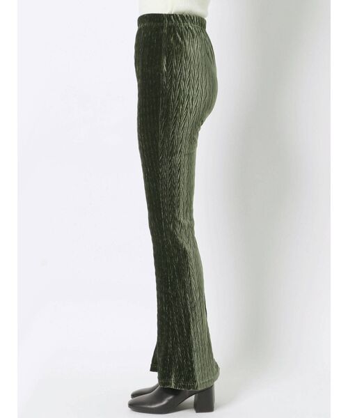 EVRIS（エヴリス）の「ヘリンボーンベロアフレアパンツ（その他パンツ・レディース・ブラック/カーキ/オレンジ・FREE）」の18枚目の写真