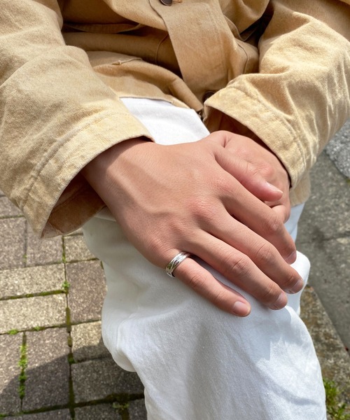 Blanche(ブランシュ)の「Blanche ブランシュ 3連リングデザインピンキーリング Charm(シャルム) SILVER(リング・メンズ・シルバー・#5/#7/#6/#4/#9)」の9枚目の写真