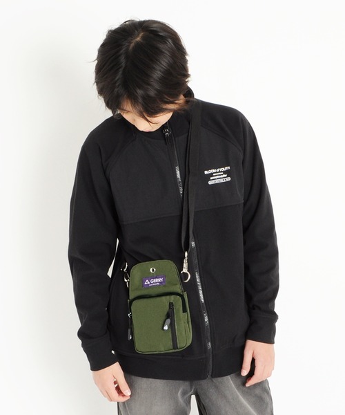 GLAZOS(グラソス)の「【GERRY】3ポケットミニショルダー(ショルダーバッグ・キッズ・ブラック/グレー/カーキ・フリー)」の1枚目の写真
