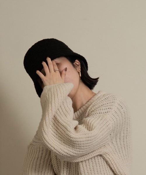 lawgy（ラウジー）の「aw simple bucket hat（ハット・レディース・ブラック/アイボリー/モカ・FREE）」の6枚目の写真