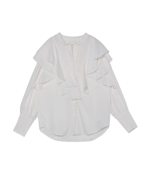 LAGUNAMOON（ラグナムーン）の「フリルピンタックデザインブラウス（シャツ/ブラウス・レディース・ホワイト/ミント/パープル・FREE）」の16枚目の写真
