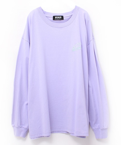 RNA（アールエヌエー）の「M1823 RNA BIGロングTシャツ（Tシャツ/カットソー・レディース・ホワイト/ミント/ラベンダー/ライトピンク/オレンジ/ブラック/パープル/イエロー/グリーン/ライトブルー/レッド/オレンジ系その他/パープル系その他・MEDIUM）」の8枚目の写真