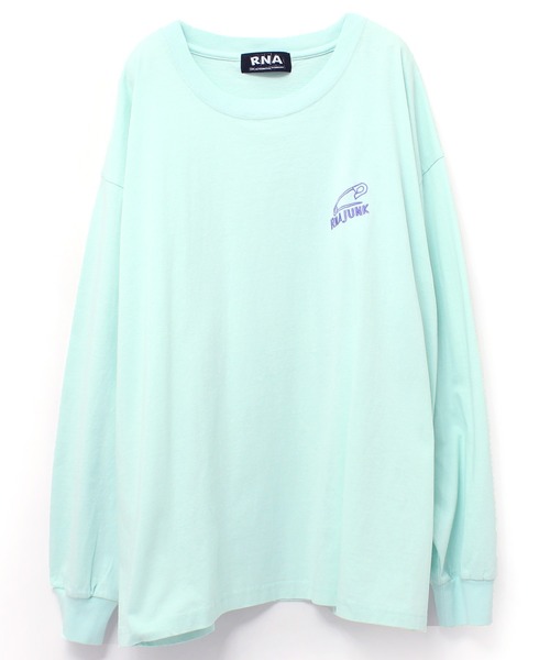 RNA（アールエヌエー）の「M1823 RNA BIGロングTシャツ（Tシャツ/カットソー・レディース・ホワイト/ミント/ラベンダー/ライトピンク/オレンジ/ブラック/パープル/イエロー/グリーン/ライトブルー/レッド/オレンジ系その他/パープル系その他・MEDIUM）」の5枚目の写真