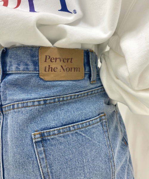 WHO'S WHO gallery(フーズフーギャラリー)の「デニムミニスカート(デニムスカート・レディース・ブラック/サックスブルー・FREE)」の9枚目の写真