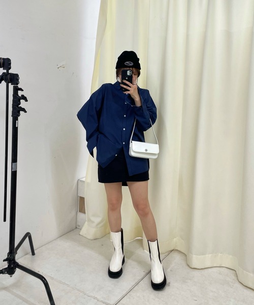 WHO'S WHO gallery(フーズフーギャラリー)の「デニムミニスカート(デニムスカート・レディース・ブラック/サックスブルー・FREE)」の20枚目の写真