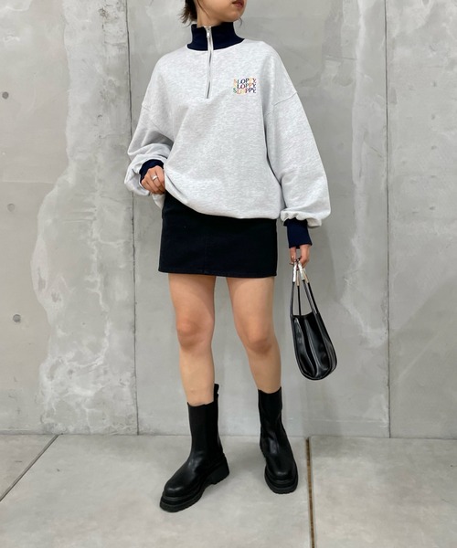 WHO'S WHO gallery(フーズフーギャラリー)の「デニムミニスカート(デニムスカート・レディース・ブラック/サックスブルー・FREE)」の21枚目の写真