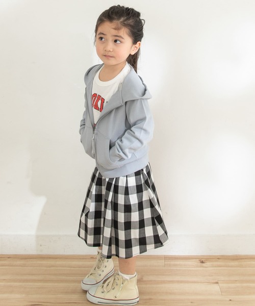 URBAN RESEARCH DOORS（アーバンリサーチドアーズ）の「オーガニック裏毛ジップパーカー(KIDS)（パーカー・キッズ・ベージュ/ブルー系その他・120/105/135）」の9枚目の写真