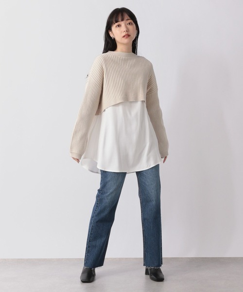 LOWRYS FARM(ローリーズファーム)の「2WAYニット2PLS 268560(ニット/セーター・レディース・アイボリー/グリーン/ブラック・FREE)」の8枚目の写真