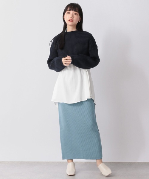 LOWRYS FARM(ローリーズファーム)の「2WAYニット2PLS 268560(ニット/セーター・レディース・アイボリー/グリーン/ブラック・FREE)」の10枚目の写真