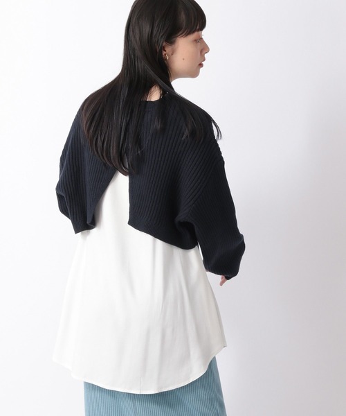 LOWRYS FARM(ローリーズファーム)の「2WAYニット2PLS 268560(ニット/セーター・レディース・アイボリー/グリーン/ブラック・FREE)」の12枚目の写真