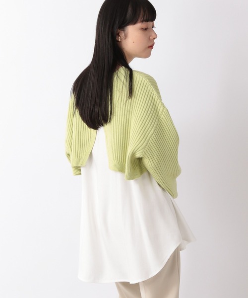 LOWRYS FARM(ローリーズファーム)の「2WAYニット2PLS 268560(ニット/セーター・レディース・アイボリー/グリーン/ブラック・FREE)」の18枚目の写真