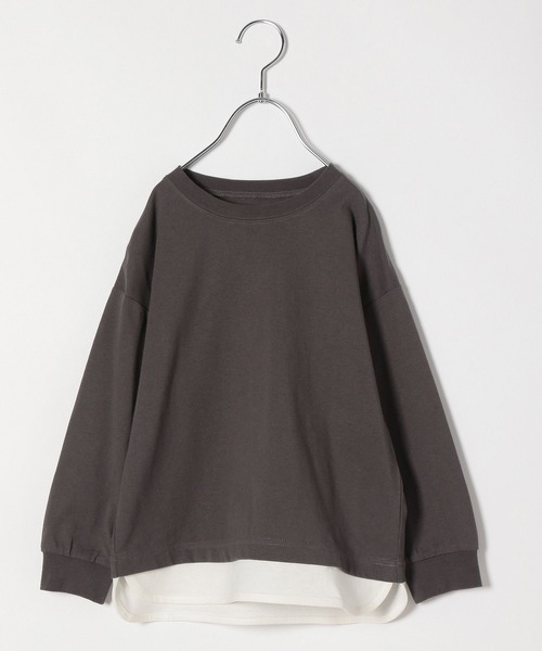 GLOBAL WORK（グローバルワーク）の「キッズ/ヘビロッTEEレイヤード長袖/264307（Tシャツ/カットソー・キッズ・グリーン/チャコールグレー/ライトピンク/ライトイエロー/ライトブルー・140cm/160cm/110cm/120cm/130cm/100cm/150cm）」の16枚目の写真