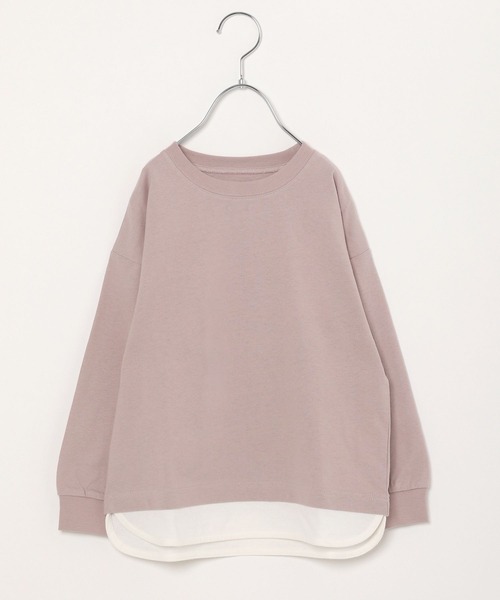 GLOBAL WORK（グローバルワーク）の「キッズ/ヘビロッTEEレイヤード長袖/264307（Tシャツ/カットソー・キッズ・グリーン/チャコールグレー/ライトピンク/ライトイエロー/ライトブルー・140cm/160cm/110cm/120cm/130cm/100cm/150cm）」の17枚目の写真