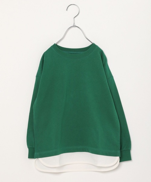 GLOBAL WORK（グローバルワーク）の「キッズ/ヘビロッTEEレイヤード長袖/264307（Tシャツ/カットソー・キッズ・グリーン/チャコールグレー/ライトピンク/ライトイエロー/ライトブルー・140cm/160cm/110cm/120cm/130cm/100cm/150cm）」の18枚目の写真