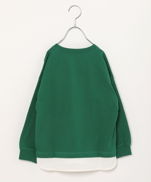 GLOBAL WORK（グローバルワーク）の「キッズ/ヘビロッTEEレイヤード長袖/264307（Tシャツ/カットソー・キッズ・グリーン/チャコールグレー/ライトピンク/ライトイエロー/ライトブルー・140cm/160cm/110cm/120cm/130cm/100cm/150cm）」の19枚目の写真