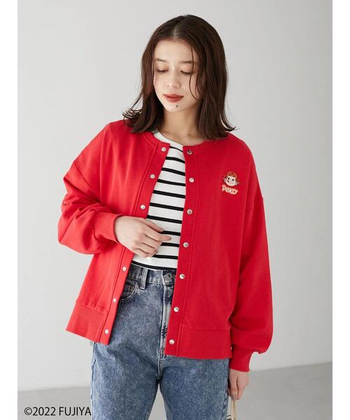 Green　Parks（グリーンパークス）の「Peko Poko 刺繍カーディガン（カーディガン/ボレロ・レディース・レッド/ブルー・FREE）」の19枚目の写真