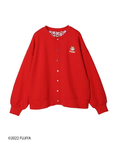 Green　Parks（グリーンパークス）の「Peko Poko 刺繍カーディガン（カーディガン/ボレロ・レディース・レッド/ブルー・FREE）」の15枚目の写真