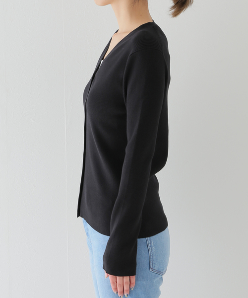 DeuxiemeClasse 22SS Suvin rib Vネックカーディガン Deuxieme Classe（ドゥーズィエムクラス）の「Suvin rib Vネック