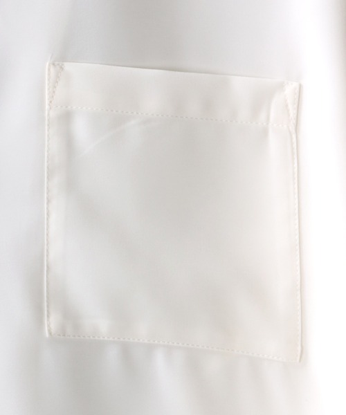 SITRY(シトリー)の「Silky Drape Open Collar Shirt/シルキードレープ オープンカラー シャツ(シャツ/ブラウス・メンズ・ホワイト/ブラック/サックスブルー/グリーン/モカ/グレイッシュベージュ・M/L/XL)」の12枚目の写真