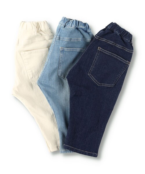 BRANSHES(ブランシェス)の「【プレミアムストレッチ】クロップドデニムパンツ(デニムパンツ・キッズ・ネイビー/ブルー/アイボリー・90/100/110/120/130/140/150)」の10枚目の写真