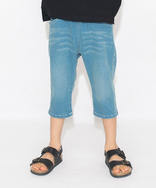 BRANSHES(ブランシェス)の「【プレミアムストレッチ】クロップドデニムパンツ(デニムパンツ・キッズ・ネイビー/ブルー/アイボリー・90/100/110/120/130/140/150)」の6枚目の写真