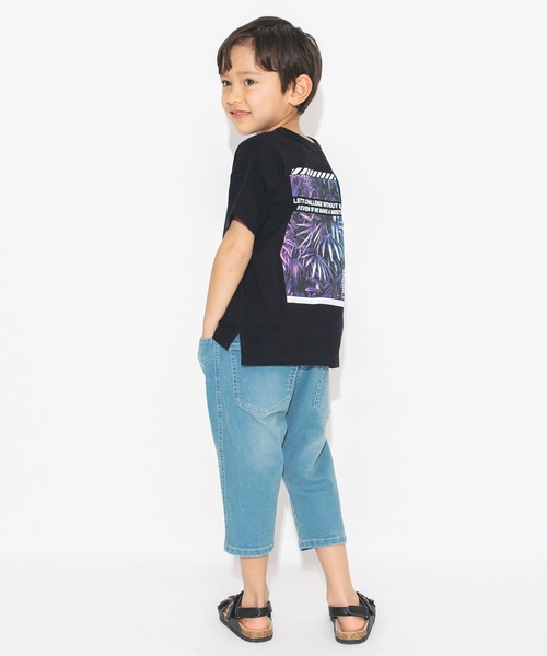 BRANSHES(ブランシェス)の「【プレミアムストレッチ】クロップドデニムパンツ(デニムパンツ・キッズ・ネイビー/ブルー/アイボリー・90/100/110/120/130/140/150)」の5枚目の写真