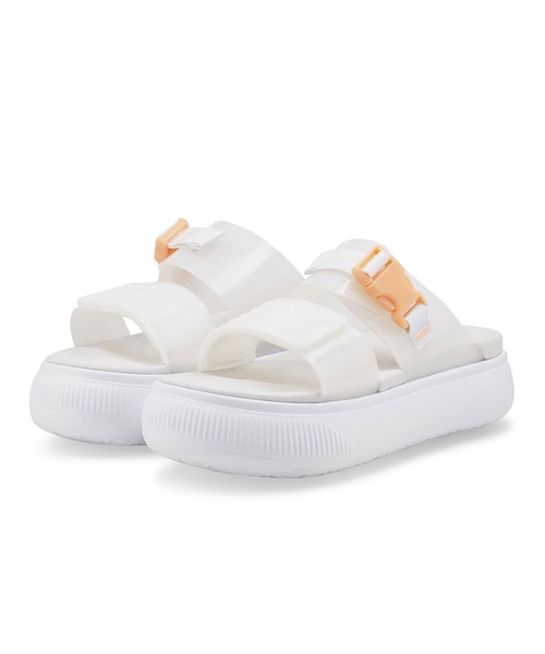 PUMA（プーマ）の「PUMA SUEDE MAYU SANDAL POP WOMENS / プーマ スウェード マユ サンダル ポップ ウィメンズ（サンダル・レディース・ホワイト/ブラック・23.0cm/24.0cm/25.0cm/22.0cm）」の19枚目の写真