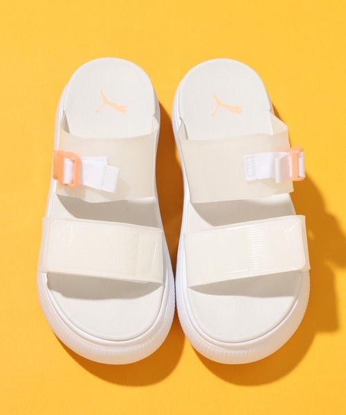 PUMA（プーマ）の「PUMA SUEDE MAYU SANDAL POP WOMENS / プーマ スウェード マユ サンダル ポップ ウィメンズ（サンダル・レディース・ホワイト/ブラック・23.0cm/24.0cm/25.0cm/22.0cm）」の8枚目の写真
