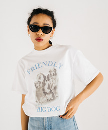 GIMME GIMME | 【GIMME GIMME】Dog print T-shirt  gimw22s011(Tシャツ/カットソー)