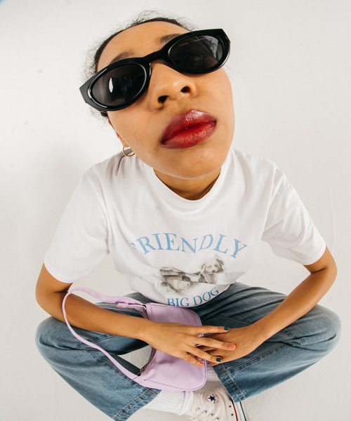 GIMME GIMME（ギミーギミー）の「【GIMME GIMME】Dog print T-shirt  gimw22s011（Tシャツ/カットソー・レディース・ホワイト・FREE）」の5枚目の写真