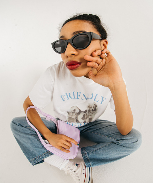 GIMME GIMME（ギミーギミー）の「【GIMME GIMME】Dog print T-shirt  gimw22s011（Tシャツ/カットソー・レディース・ホワイト・FREE）」の9枚目の写真