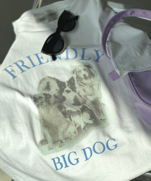 GIMME GIMME（ギミーギミー）の「【GIMME GIMME】Dog print T-shirt  gimw22s011（Tシャツ/カットソー・レディース・ホワイト・FREE）」の10枚目の写真